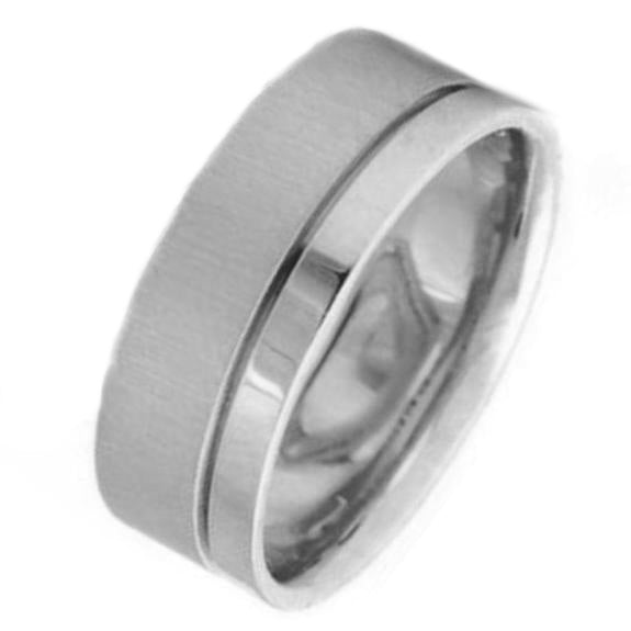 14K or 18K White Gold Traditional Ring