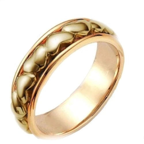 18K White or Yellow Gold Eternal Heart Ring
