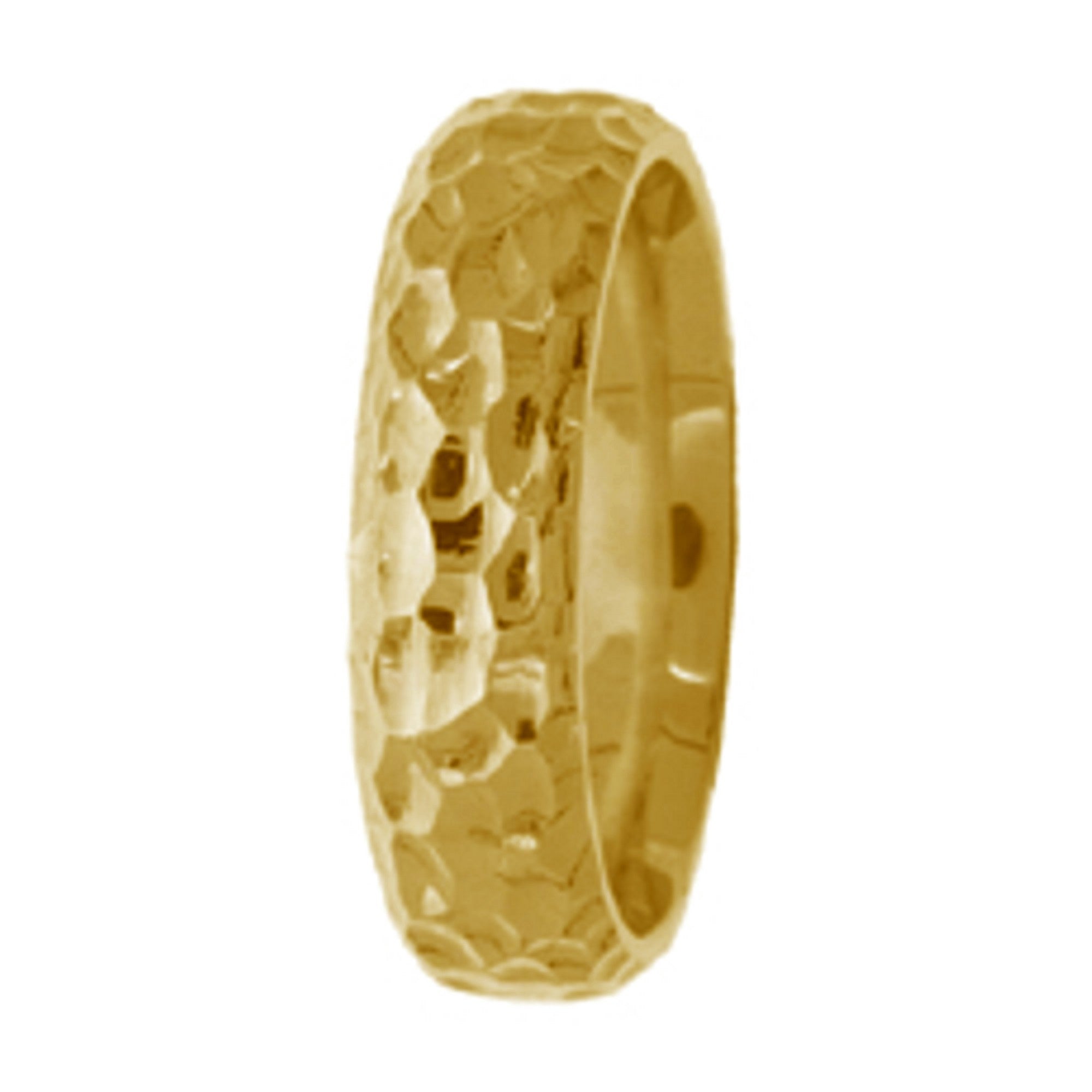 5MM Hammered Finish Design Ring Bands