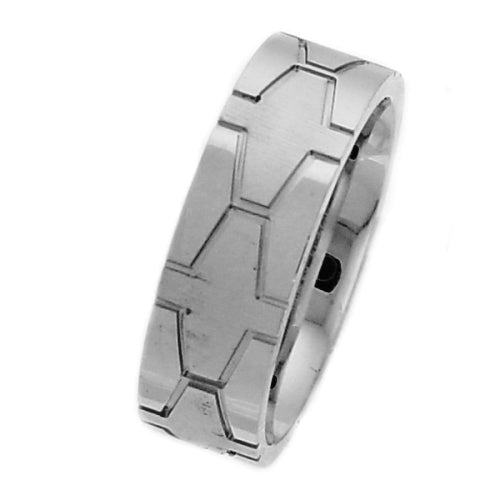 14K or 18K White Gold Celtic Ring