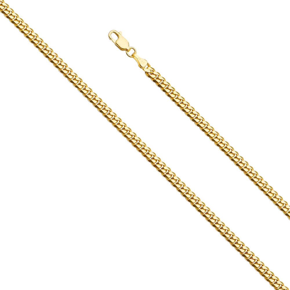 14k Gold Miami Cuban Chain Necklace 4.0 MM - 0