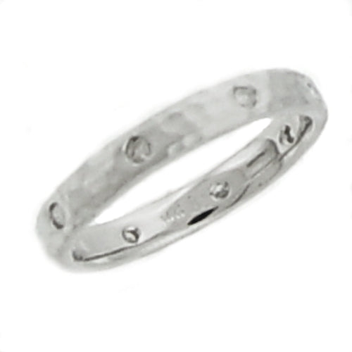 Eternity Hammer Finish Design Ring Band