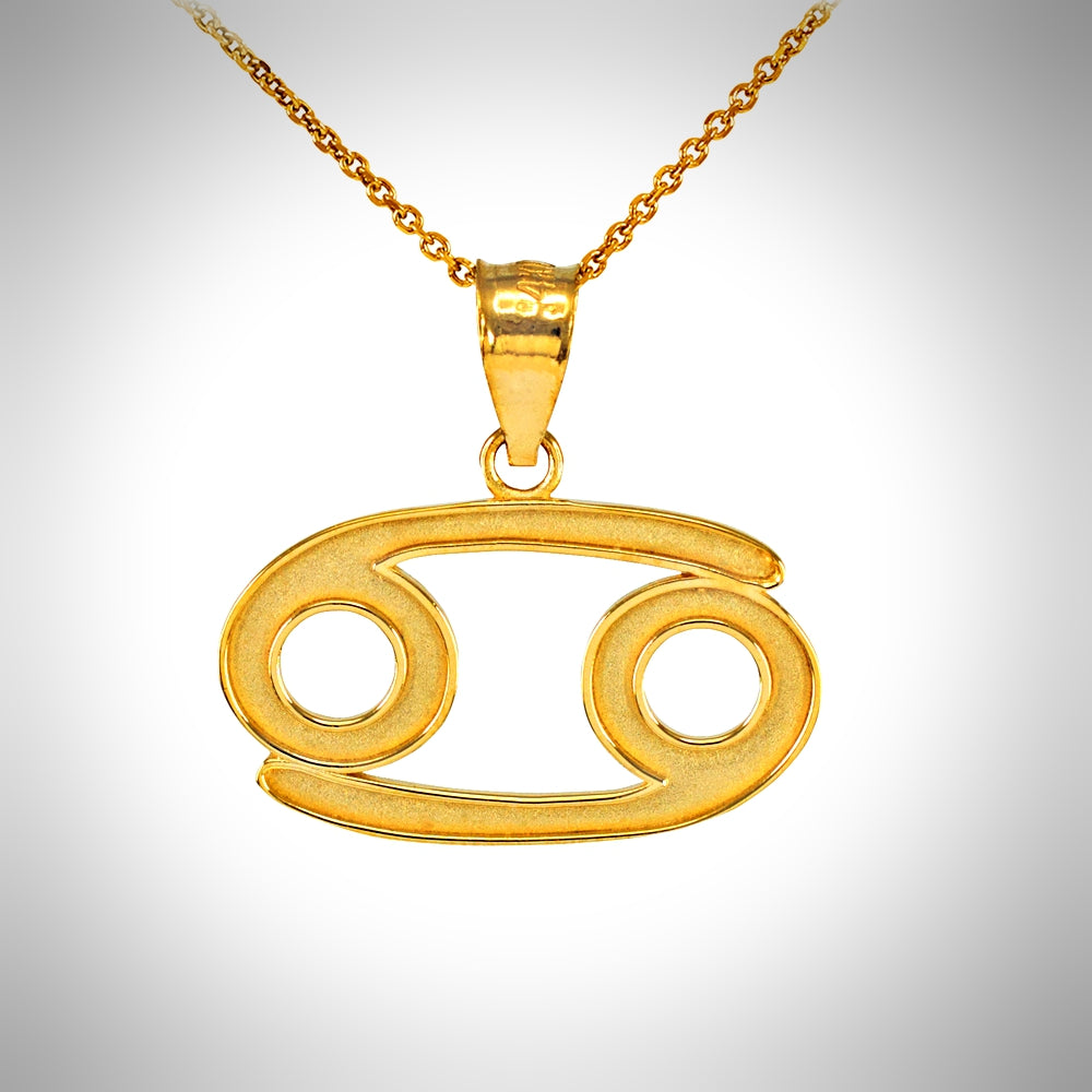 Zodiac Sign Cancer (Jun 21-Jul 22) Pendant Necklace