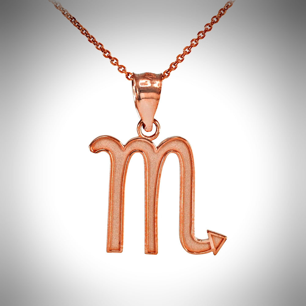 Zodiac Sign Scorpio (Oct 23-Nov 21) Pendant Necklace