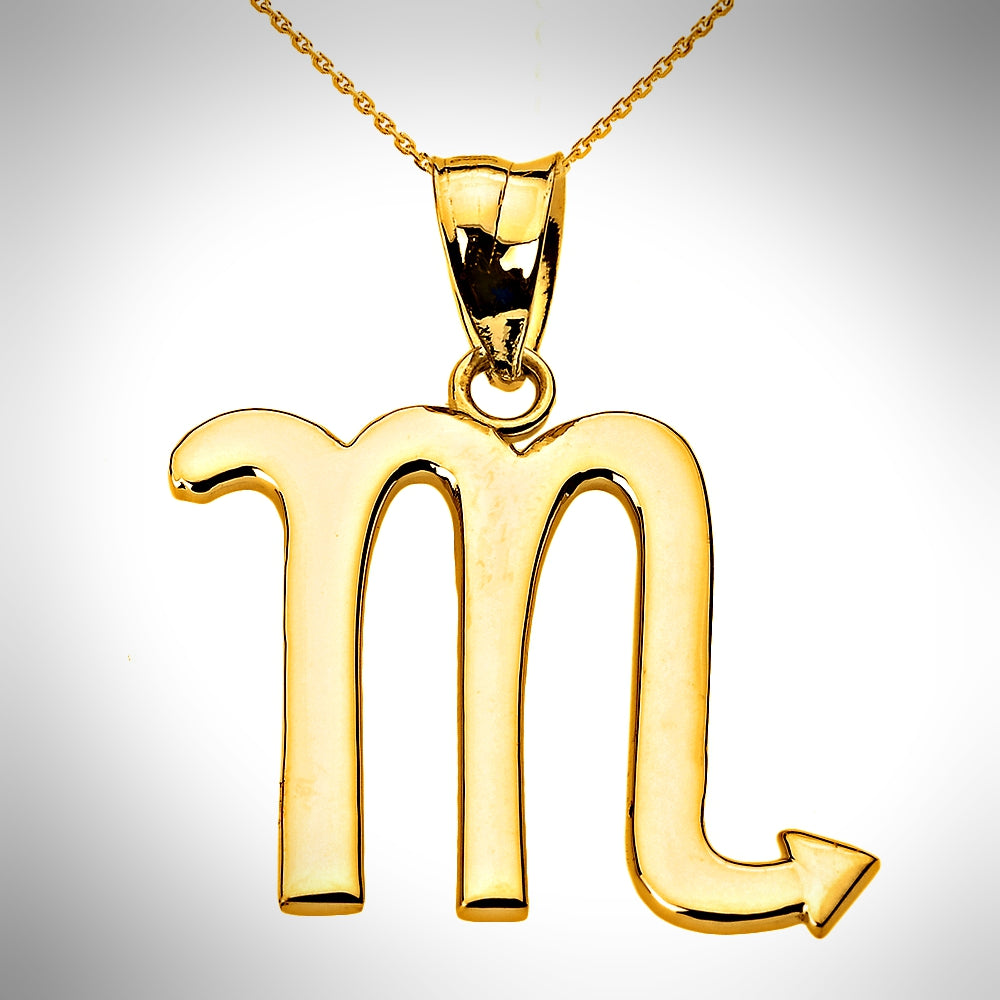Zodiac Sign Scorpio (Oct 23-Nov 21) Pendant Necklace