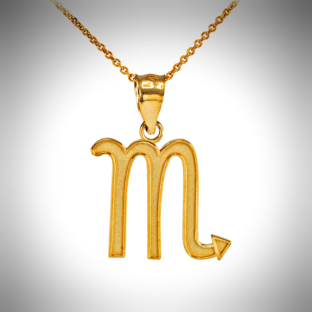 Zodiac Sign Scorpio (Oct 23-Nov 21) Pendant Necklace