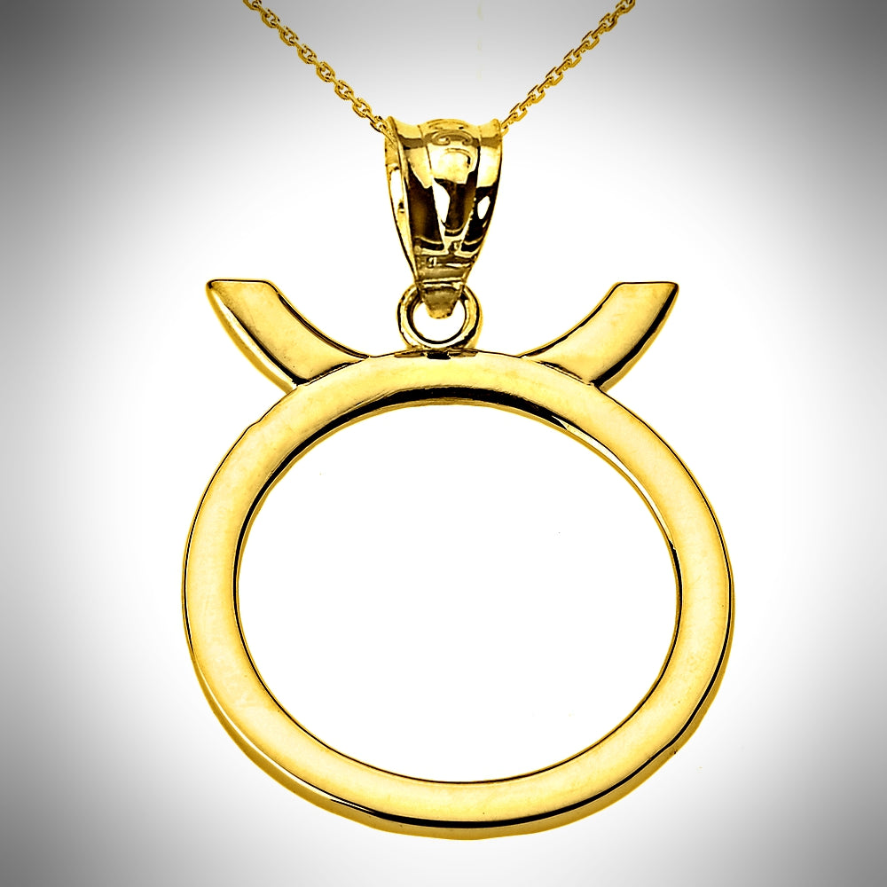 Zodiac Sign Taurus (Apr 20-May 20) Pendant Necklace