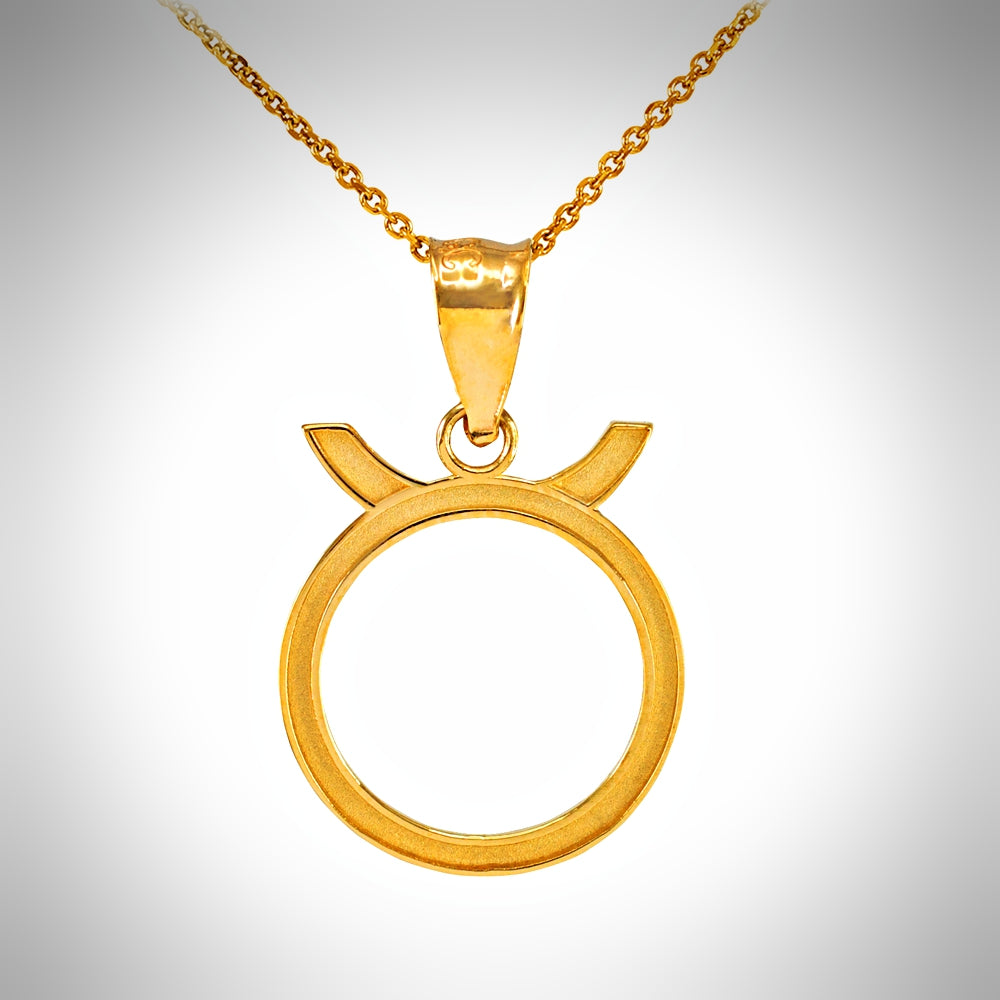 Zodiac Sign Taurus (Apr 20-May 20) Pendant Necklace