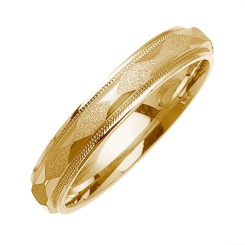 14K or 18K Yellow Gold Miligrain Ring