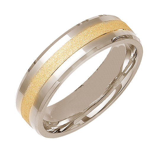 14K or 18K White and Yellow Gold Ring