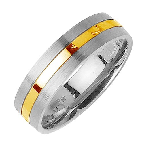 14K or 18K White and Yellow Gold Ring