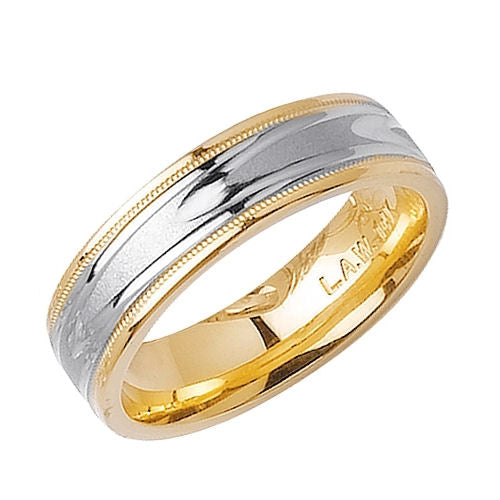 14K or 18K White and Yellow Gold Traditional Ring