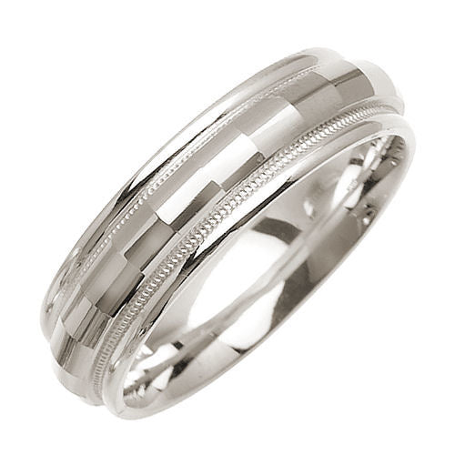 14K or 18K White Gold Ring
