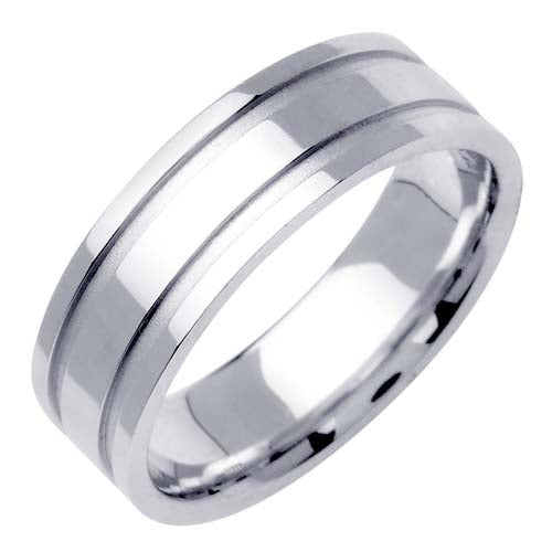 14K or 18K White Traditional Ring