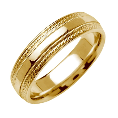 14K or 18K Yellow Gold Traditional Ring