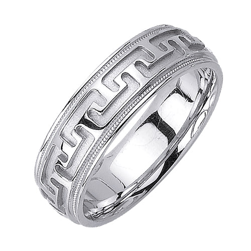 14K or 18K White Gold Celtic Ring