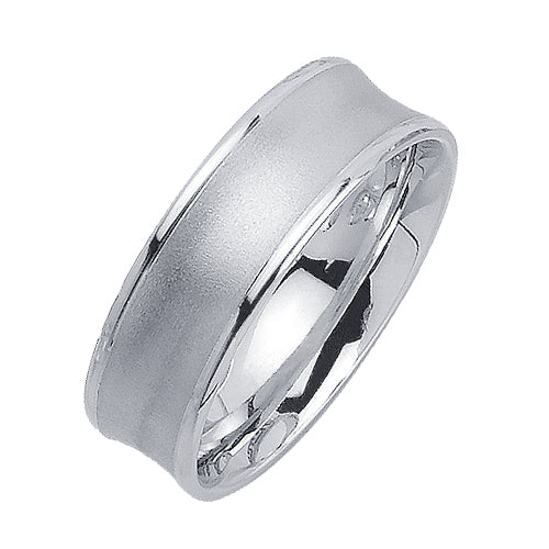 14K or 18K White Gold Traditional Ring