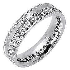 0.72ct 14K or 18K White Gold Diamond Ring
