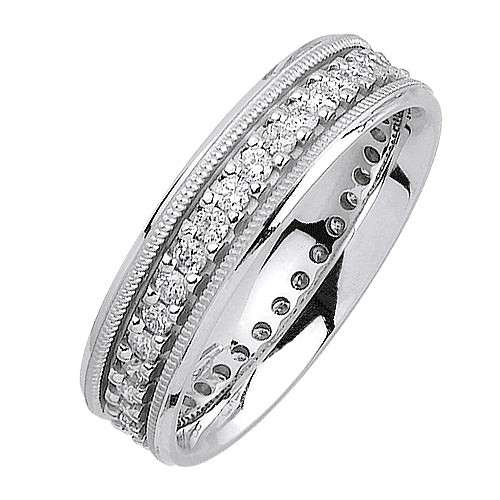 0.93ct 14K or 18K White Gold Diamond Ring
