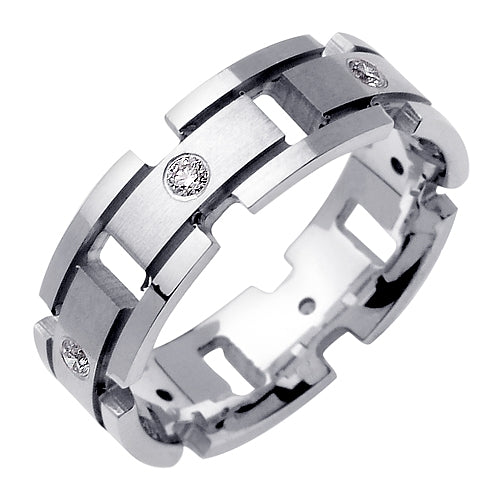 0.24ct 14K or 18K White Gold Diamond Ring