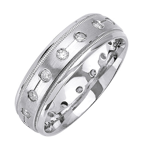 0.48ct 14K or 18K White Gold Diamond Ring