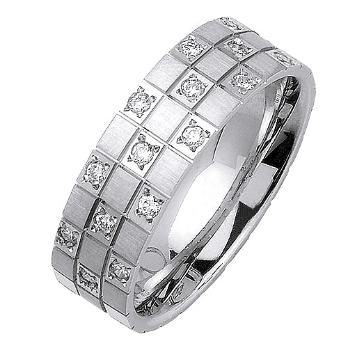 0.32ct 14K or 18K White Gold Diamond Ring