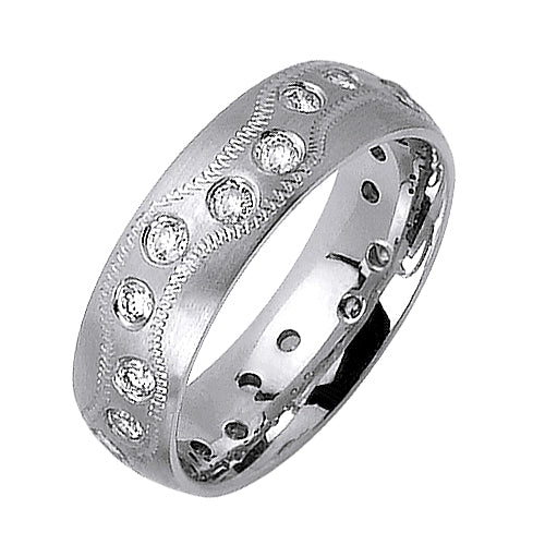 0.80ct 14K or 18K White Gold Diamond Ring