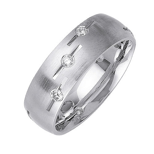 0.36ct 14K or 18K White Gold Diamond Ring