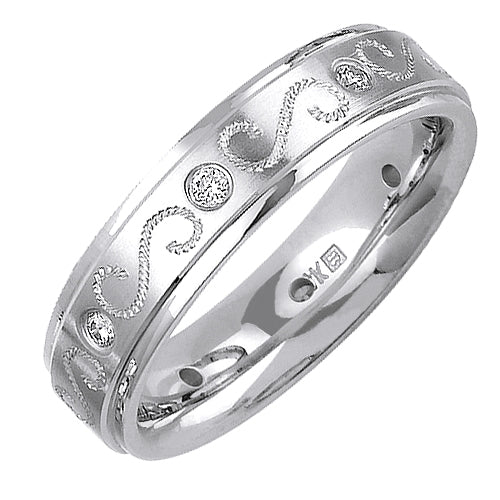 0.24ct 14K or 18K White Gold Diamond Ring