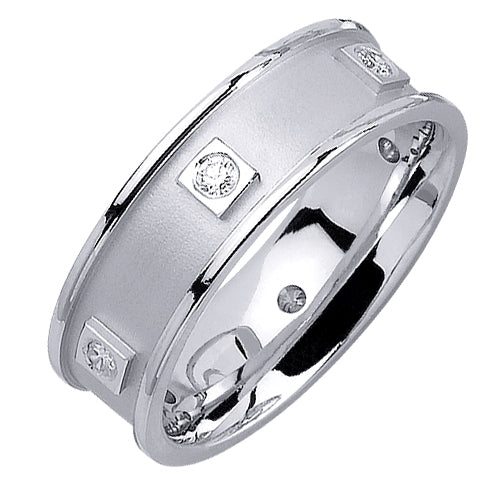 0.24ct 14K or 18K White Gold Diamond Ring