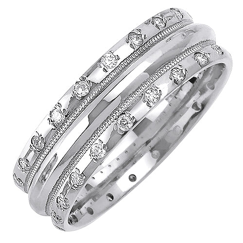 0.40ct 14K or 18K White Gold Diamond Ring