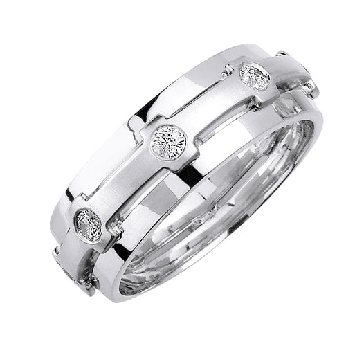 0.48ct 14K or 18K White Gold Diamond Ring