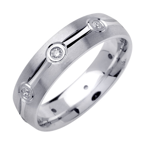0.24ct 14K or 18K White Gold Diamond Ring