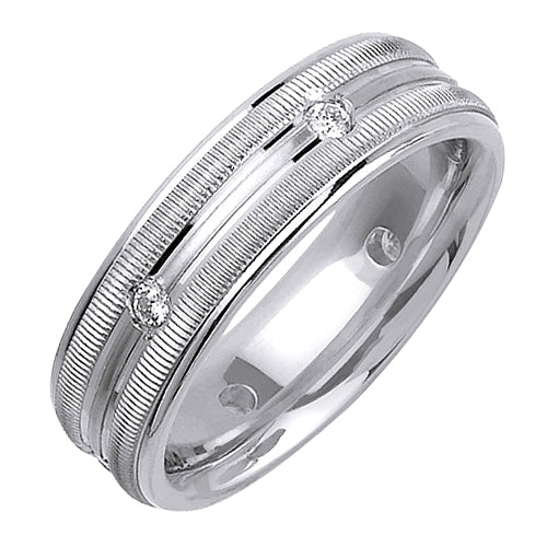 0.24ct 14K or 18K White Gold Diamond Ring