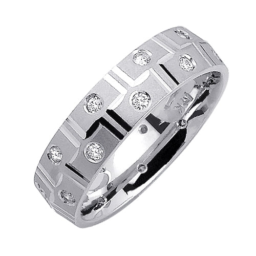 0.40ct 14K or 18K White Gold Diamond Ring