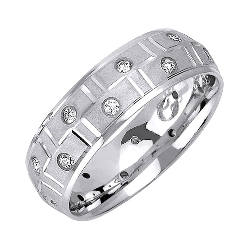 0.36ct 14K or 18K White Gold Diamond Ring