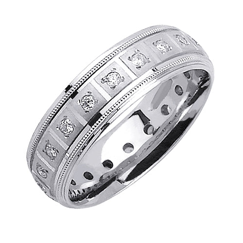 0.40ct 14K or 18K White Gold Diamond Ring