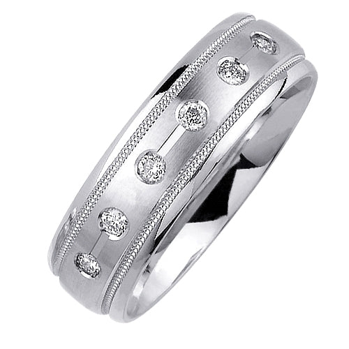 0.48ct 14K or 18K White Gold Diamond Ring