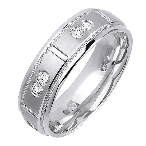 0.48ct 14K or 18K White Gold Diamond Ring