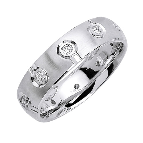 0.25ct 14K or 18K White Gold Diamond Ring