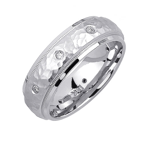 0.16ct 14K or 18K White Gold Diamond Ring