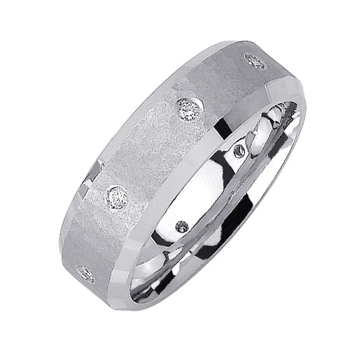 0.16ct 14K or 18K White Gold Diamond Ring