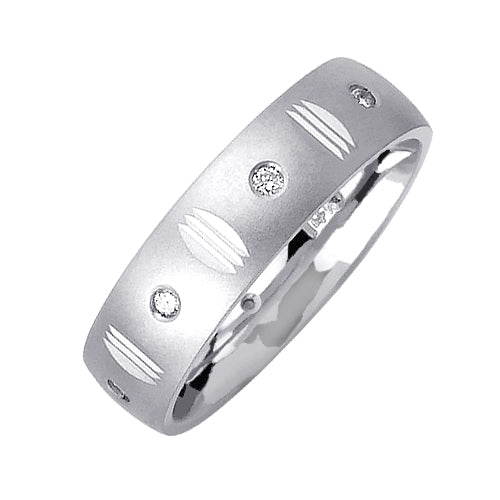 0.16ct 14K or 18K White Gold Diamond Ring