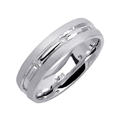 0.16ct 14K or 18K White Gold Diamond Ring