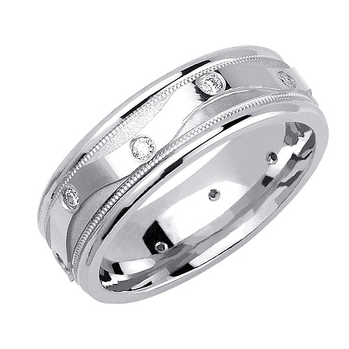 0.20ct 14K or 18K White Gold Diamond Ring