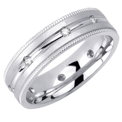 0.16ct 14K or 18K White Gold Diamond Ring