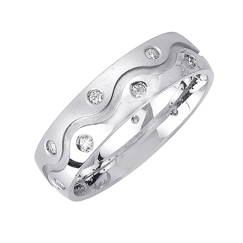 0.32ct 14K or 18K White Gold Diamond Ring