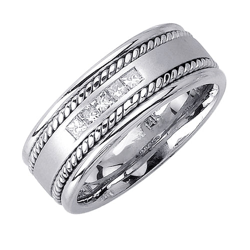 0.25ct 14K or 18K White Gold Diamond Ring