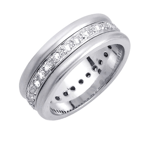 0.56ct 14K or 18K White Gold Diamond Ring