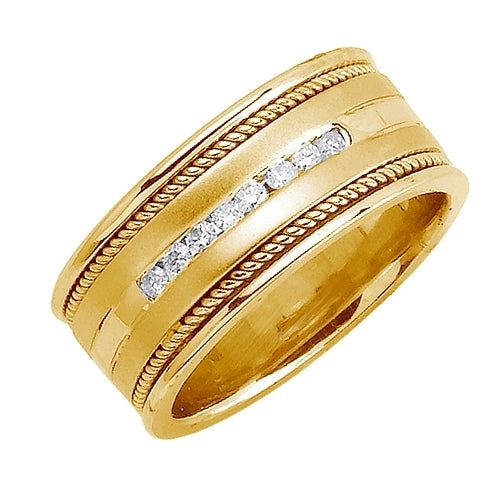 0.32ct 14K or 18K Yellow Gold Diamond Ring